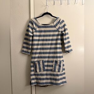 Free People Kids Dress in Blue and Cream Stripes